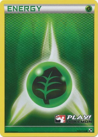 Grass Energy (105/114) (Play Pokemon Promo) [Black & White: Base Set] | Good Games Adelaide SA
