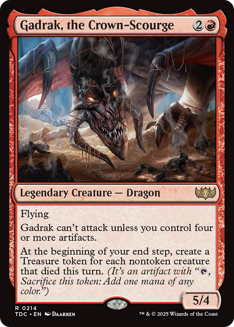 Gadrak, the Crown-Scourge [Tarkir: Dragonstorm Commander] | Good Games Adelaide SA