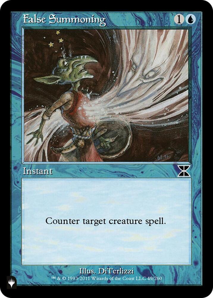 False Summoning 49/260 (The List Reprints)  | Good Games Adelaide SA