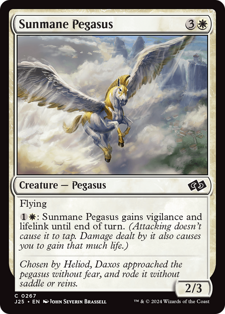 Sunmane Pegasus [Foundations Jumpstart] | Good Games Adelaide SA