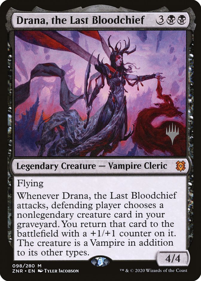 Drana, the Last Bloodchief (Promo Pack) [Zendikar Rising Promos] | Good Games Adelaide SA