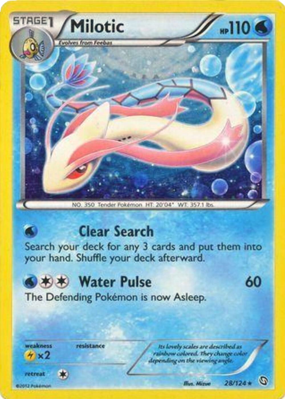 Milotic (28/124) (Cosmos Holo) [Black & White: Dragons Exalted] | Good Games Adelaide SA