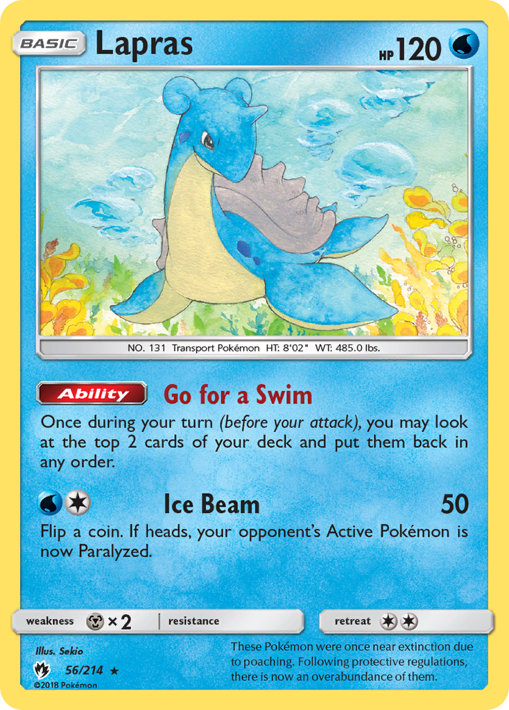Lapras (56/214) [Sun & Moon: Lost Thunder] | Good Games Adelaide SA