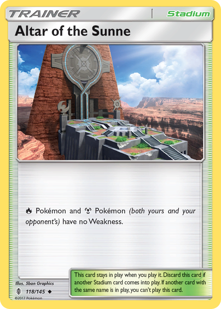 Altar of the Sunne (118/145) [Sun & Moon: Guardians Rising] | Good Games Adelaide SA