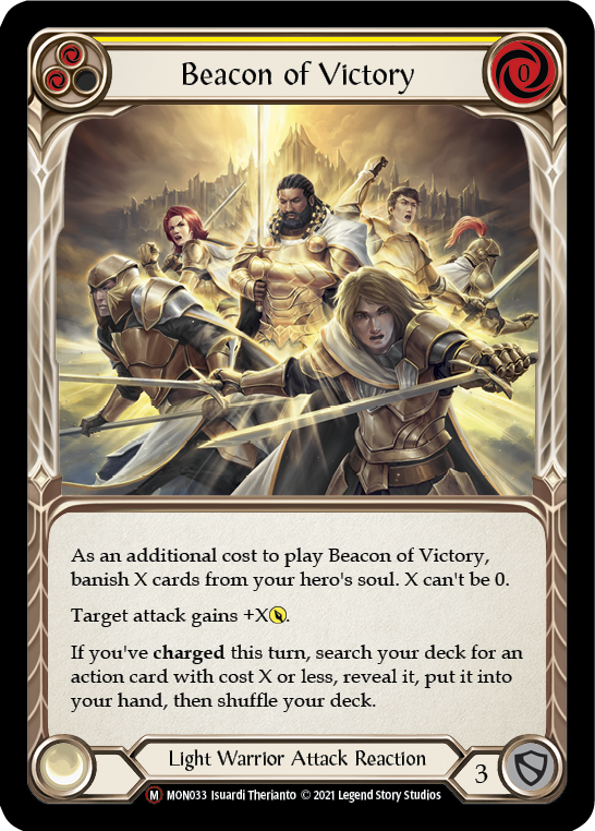 Beacon of Victory [U-MON033-RF] Unlimited Rainbow Foil | Good Games Adelaide SA