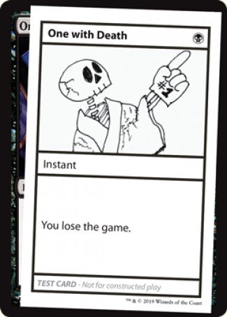 One with Death (2021 Edition) [Mystery Booster Playtest Cards] | Good Games Adelaide SA