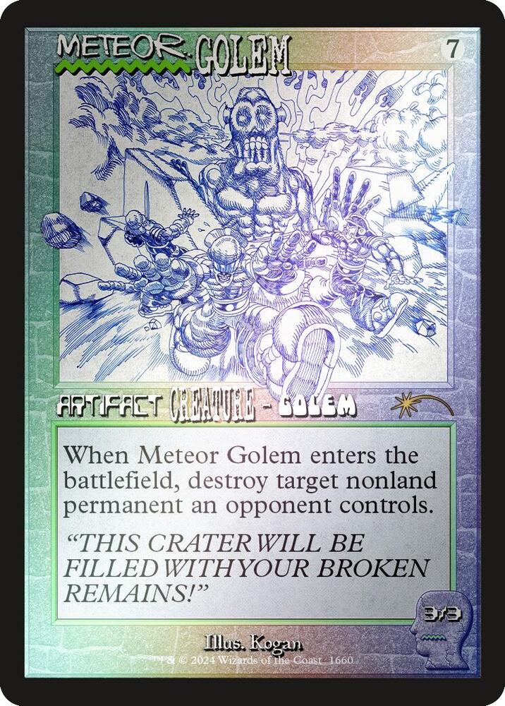 Meteor Golem 1660 Rainbow Foil 1660 (Secret Lair Drop Series)  - Foil | Good Games Adelaide SA
