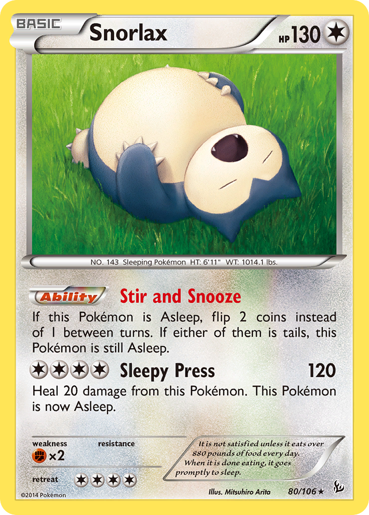 Snorlax (80/106) [XY: Flashfire] | Good Games Adelaide SA