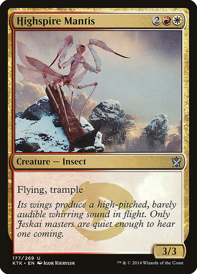 Highspire Mantis 177 (Khans of Tarkir)  - Foil | Good Games Adelaide SA