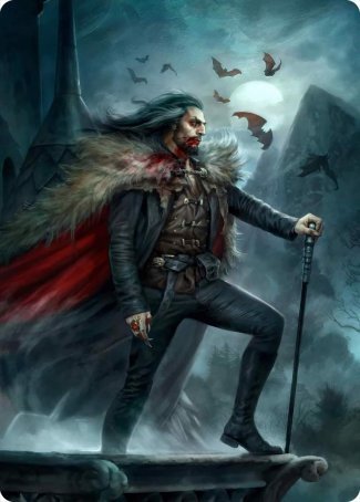 Dracula, Blood Immortal Art Card [Innistrad: Crimson Vow Art Series] | Good Games Adelaide SA