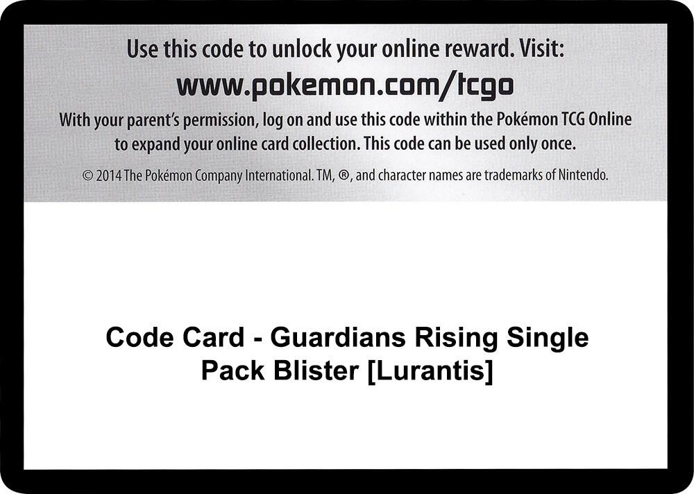 Code Card Guardians Rising Single Pack Blister Lurantis  (SM - Guardians Rising)  | Good Games Adelaide SA
