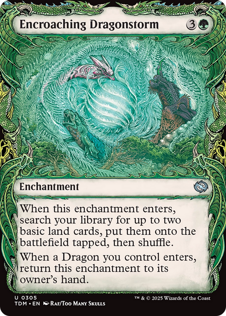 Encroaching Dragonstorm (Showcase) [Tarkir: Dragonstorm] | Good Games Adelaide SA