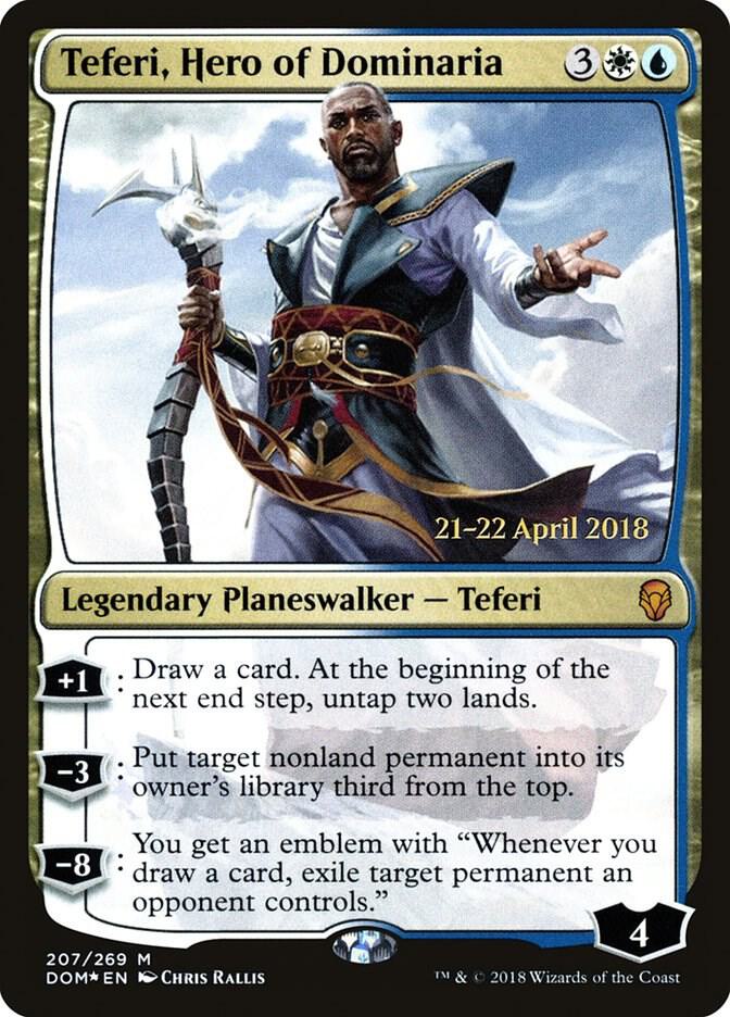 Teferi Hero of Dominaria 207 (Prerelease Cards)  - Foil | Good Games Adelaide SA