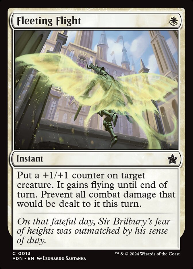 Fleeting Flight 13 (Foundations)  - Foil | Good Games Adelaide SA