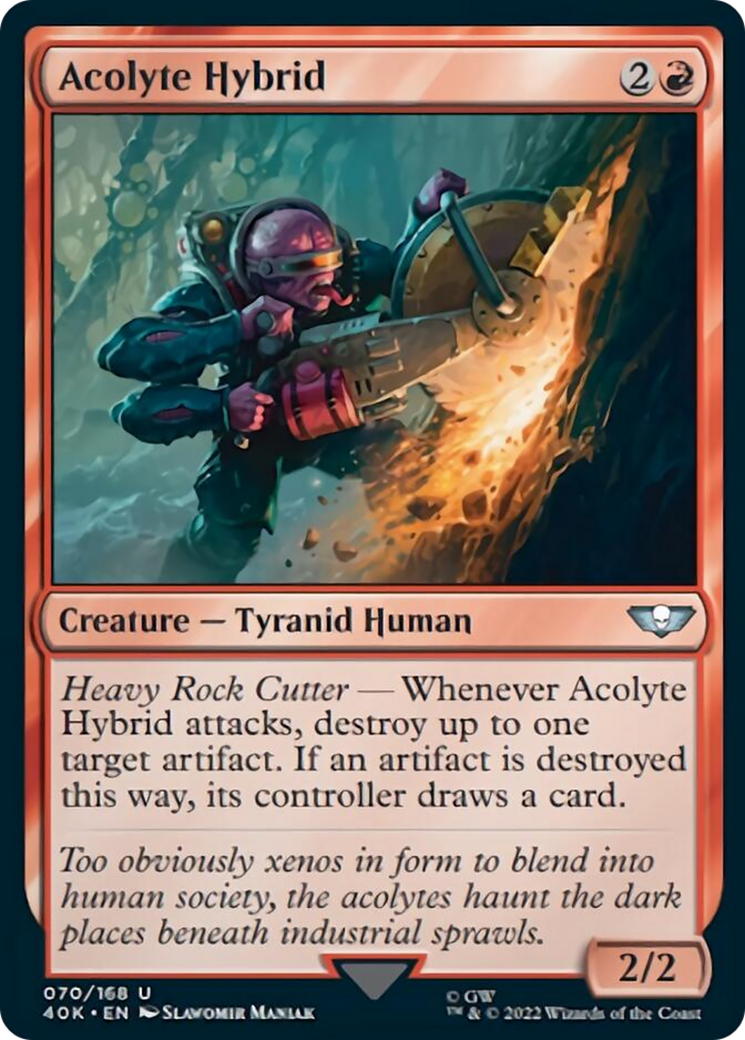 Acolyte Hybrid (Surge Foil) [Universes Beyond: Warhammer 40,000] | Good Games Adelaide SA