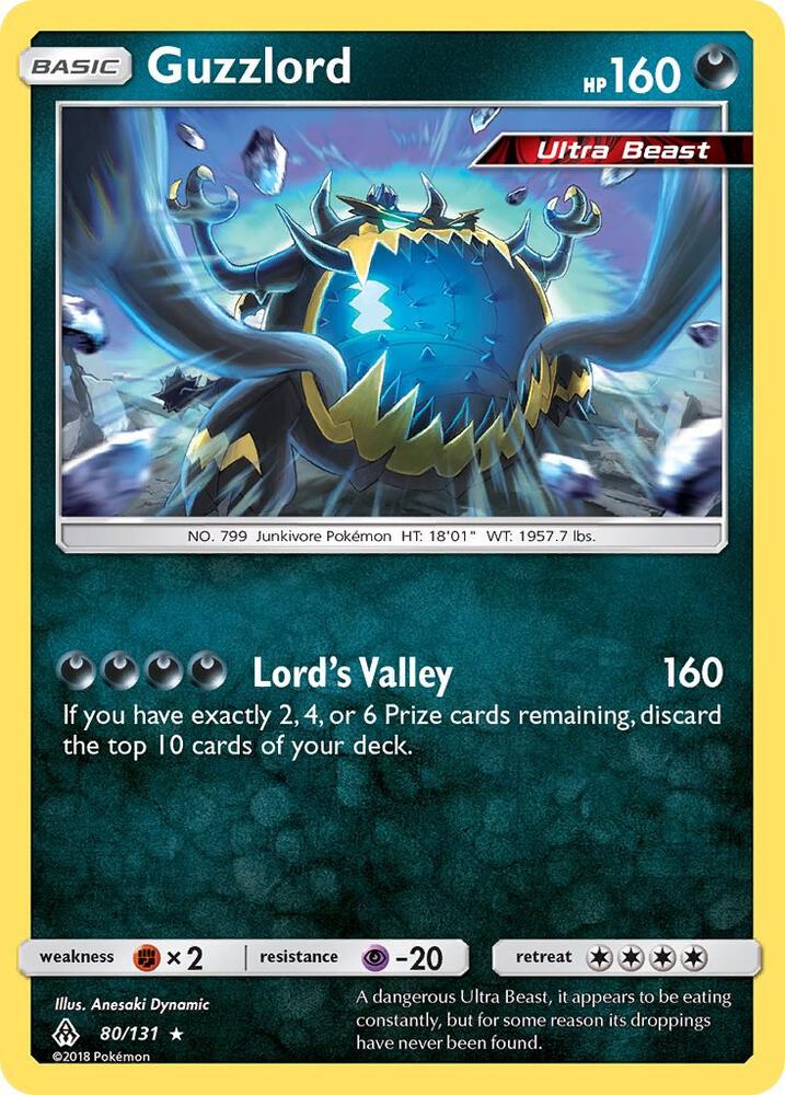 Guzzlord 80/131 (SM - Forbidden Light)  - Holofoil | Good Games Adelaide SA
