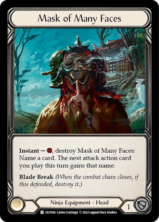 Mask of Many Faces [OUT049] (Outsiders)  Rainbow Foil | Good Games Adelaide SA