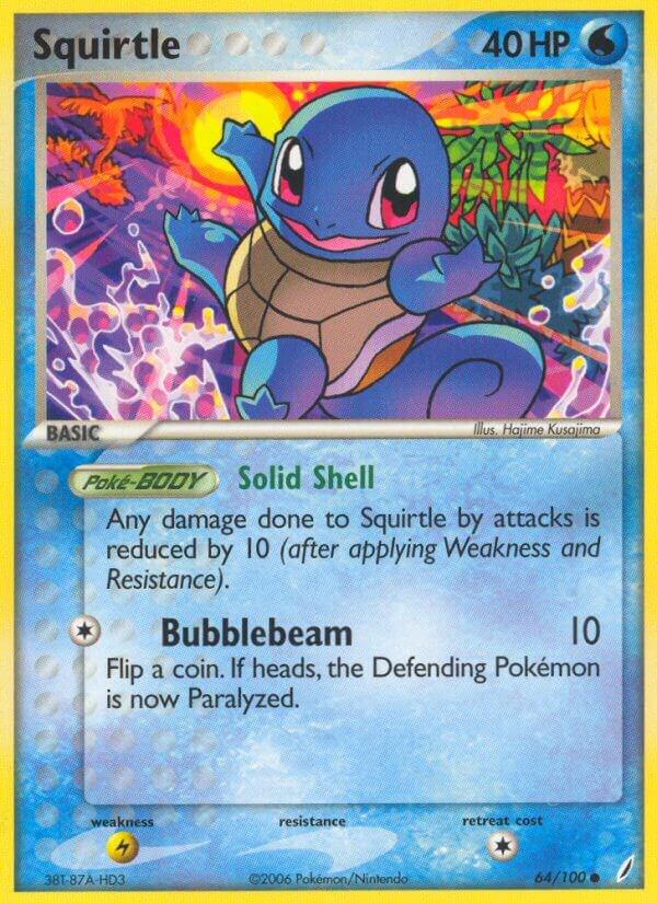 Squirtle 64/100 (Crystal Guardians)  | Good Games Adelaide SA