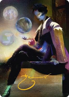 Obscura Interceptor Art Card Gold Stamped Signature 74 (Art Series: Streets of New Capenna)  | Good Games Adelaide SA