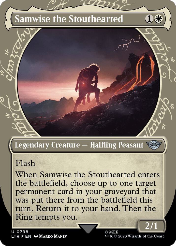 Samwise the Stouthearted 798 (Universes Beyond: The Lord of the Rings: Tales of Middle-earth)  - Showcase Surge Foil | Good Games Adelaide SA