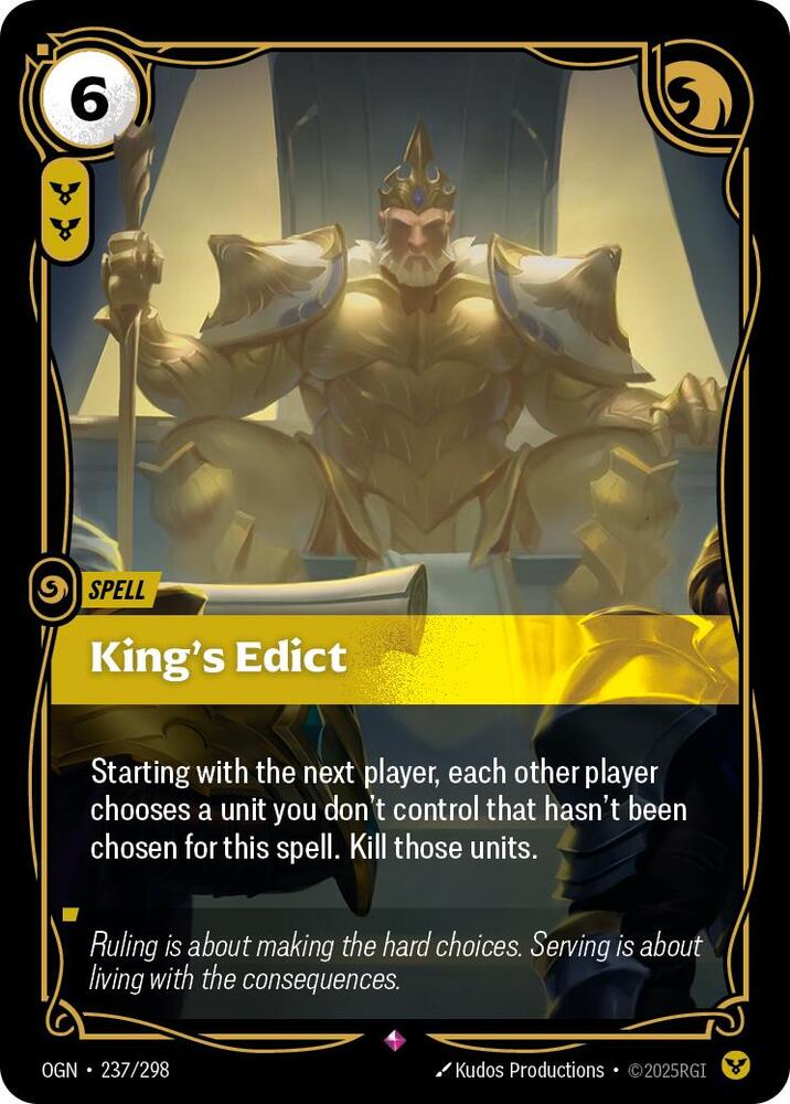 Kings Edict 237/298 (Origins)  - Foil | Good Games Adelaide SA