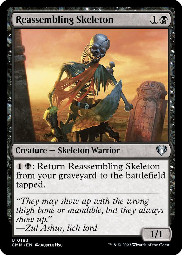 Reassembling Skeleton 183 (Commander Masters)  - Foil | Good Games Adelaide SA