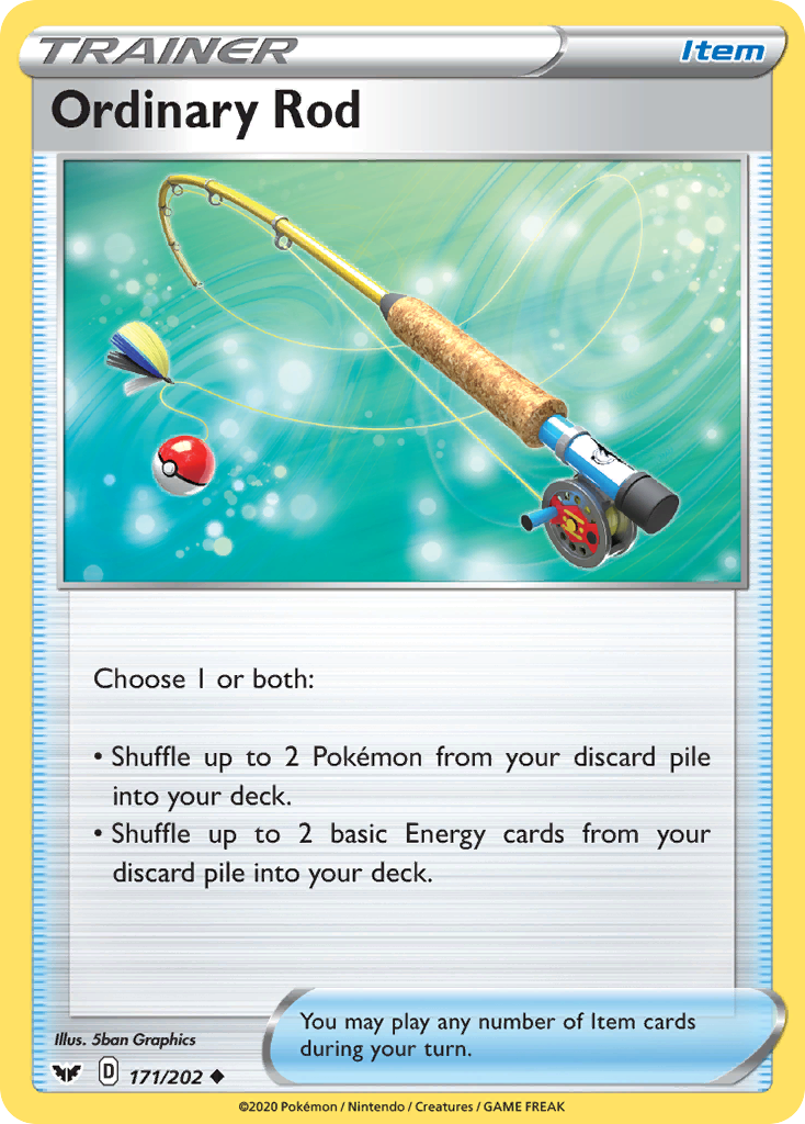 Ordinary Rod (171/202) [Sword & Shield: Base Set] | Good Games Adelaide SA
