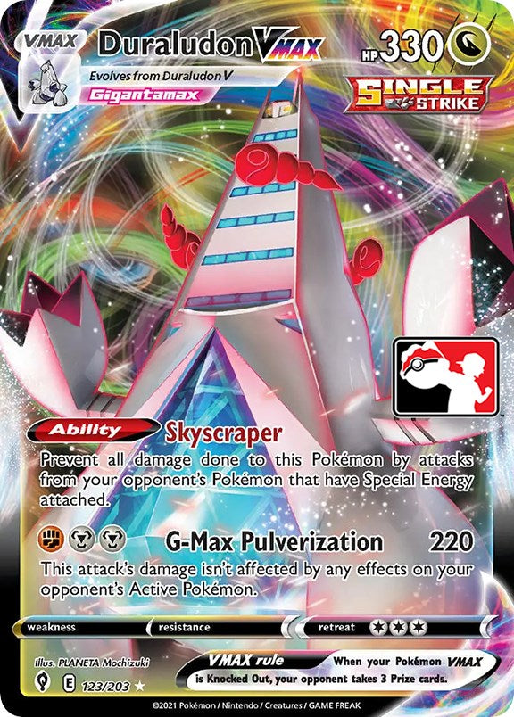 Duraludon VMAX (123/203) [Prize Pack Series One] | Good Games Adelaide SA