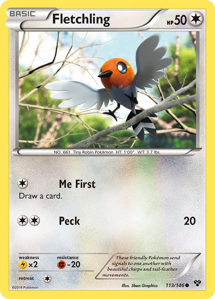 Fletchling 113/146 (XY Base Set)  | Good Games Adelaide SA