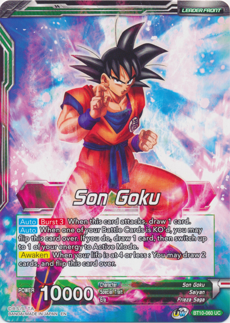 Son Goku // Ferocious Strike SS Son Goku (BT10-060) [Rise of the Unison Warrior Prerelease Promos] | Good Games Adelaide SA