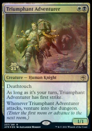Triumphant Adventurer [Dungeons & Dragons: Adventures in the Forgotten Realms Prerelease Promos] | Good Games Adelaide SA