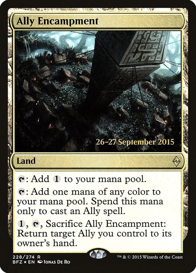 Ally Encampment 228 (Prerelease Cards)  - PreRelease Foil | Good Games Adelaide SA