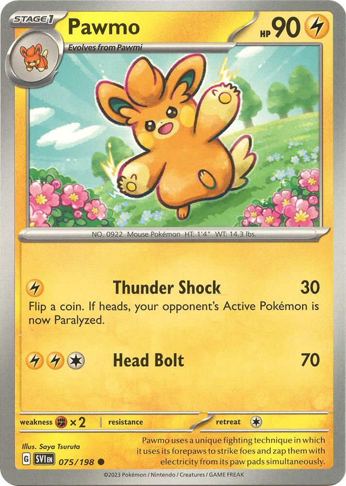 Pawmo 075/198 (SV01: Scarlet & Violet Base Set)  | Good Games Adelaide SA