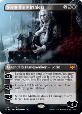 Sorin the Mirthless Borderless 278 (Innistrad: Crimson Vow)  | Good Games Adelaide SA
