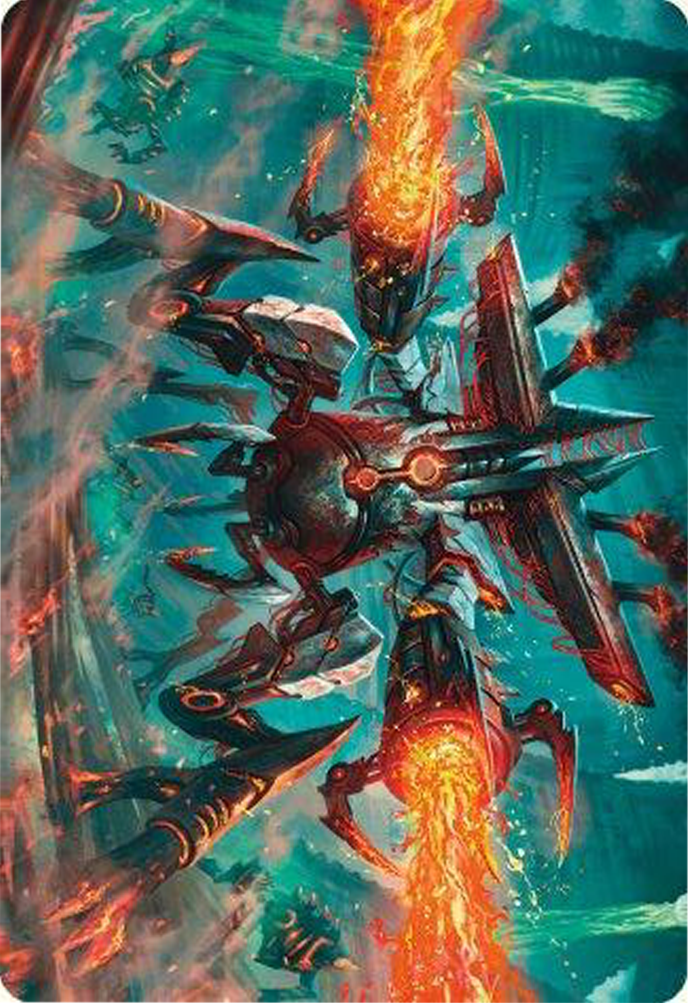Exterminator Magmarch Art Card [Modern Horizons 3 Art Series] | Good Games Adelaide SA