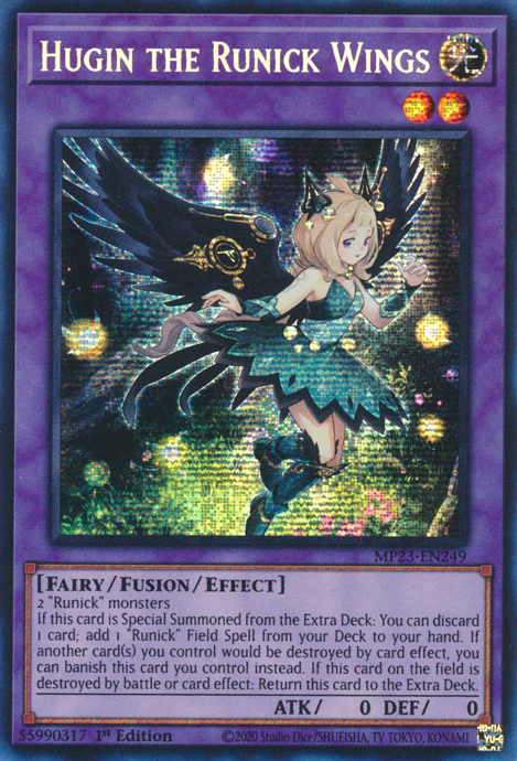Hugin the Runick Wings [MP23-EN249] Prismatic Secret Rare | Good Games Adelaide SA