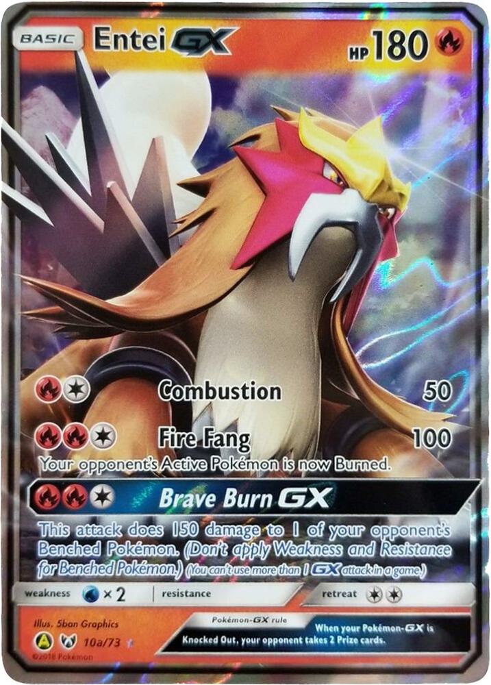 Entei GX 010a/073 (Alternate Art Promos)  - Holofoil | Good Games Adelaide SA