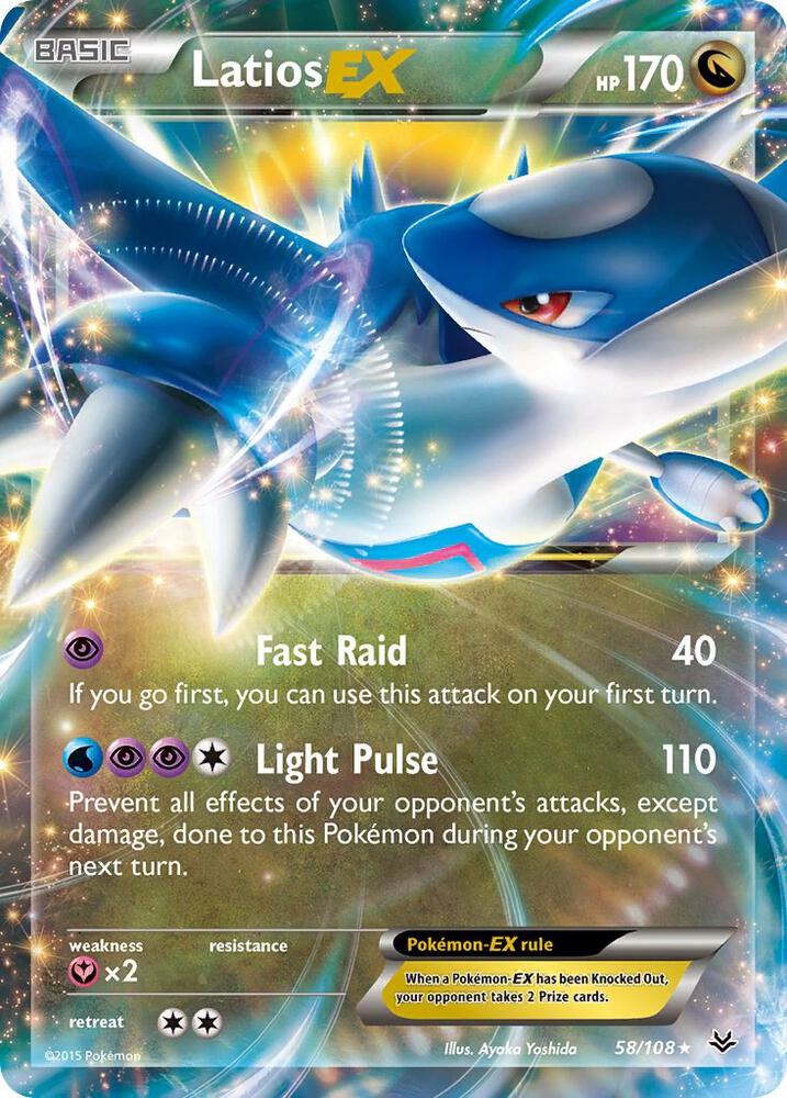 Latios EX 58/108 (XY - Roaring Skies)  - Holofoil | Good Games Adelaide SA