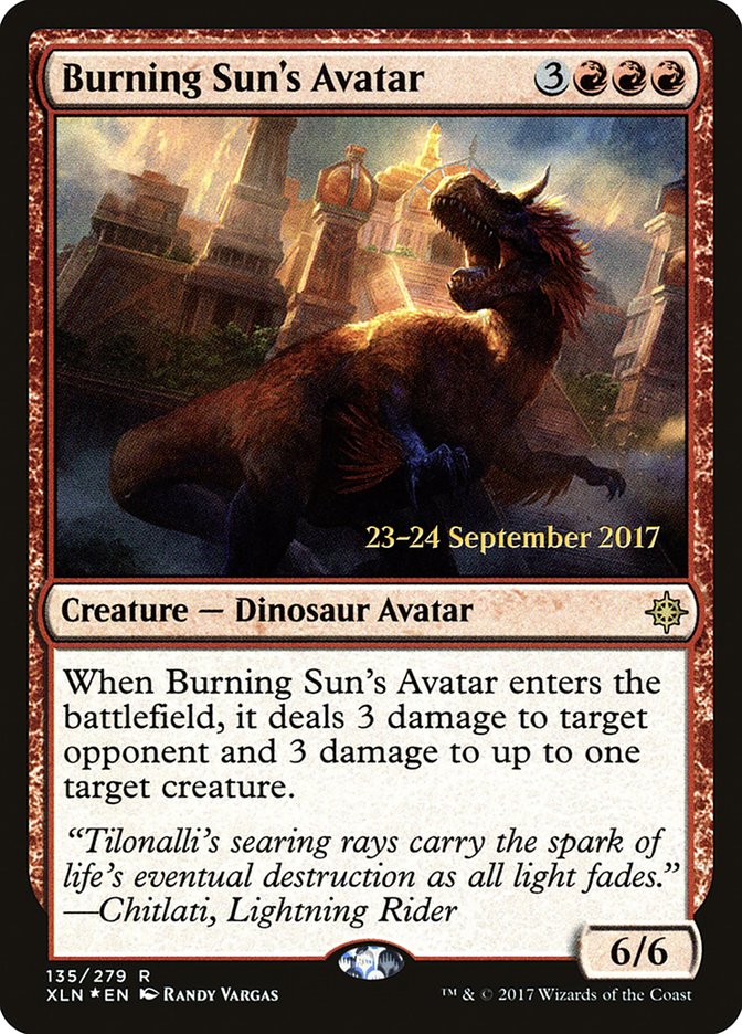Burning Sun's Avatar [Ixalan Promos] | Good Games Adelaide SA
