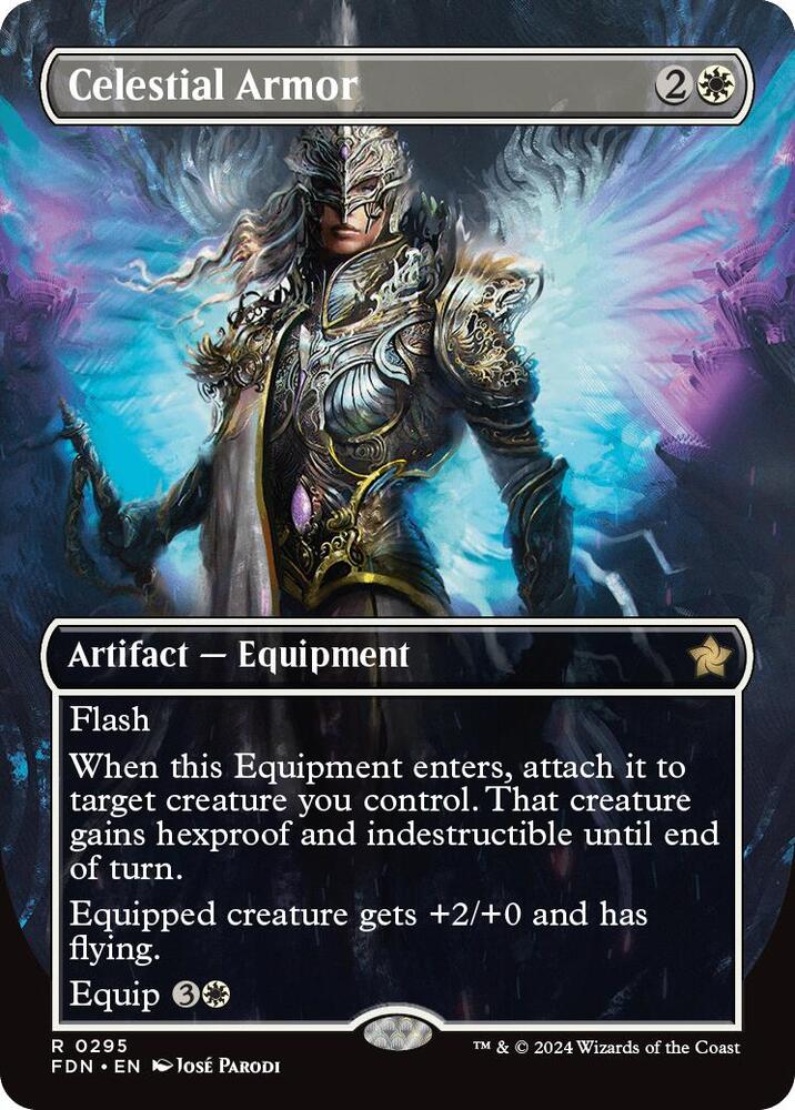 Celestial Armor 295 (Foundations)  - Foil | Good Games Adelaide SA