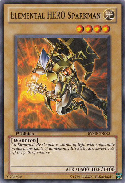 Elemental HERO Sparkman [RYMP-EN003] Common | Good Games Adelaide SA