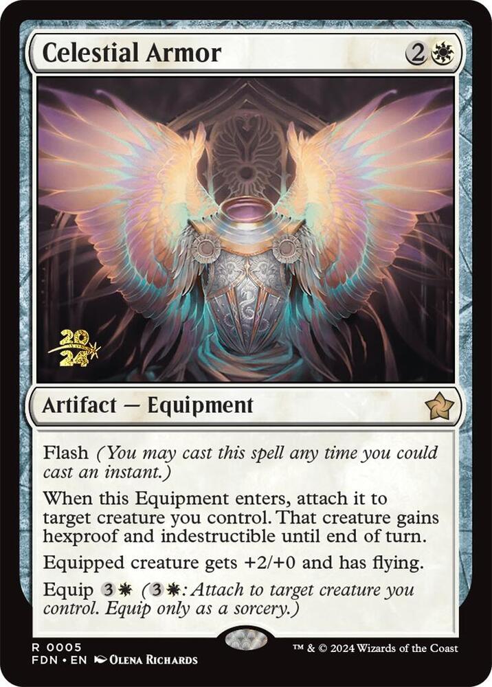 Celestial Armor 5 (Prerelease Cards)  - Foil | Good Games Adelaide SA