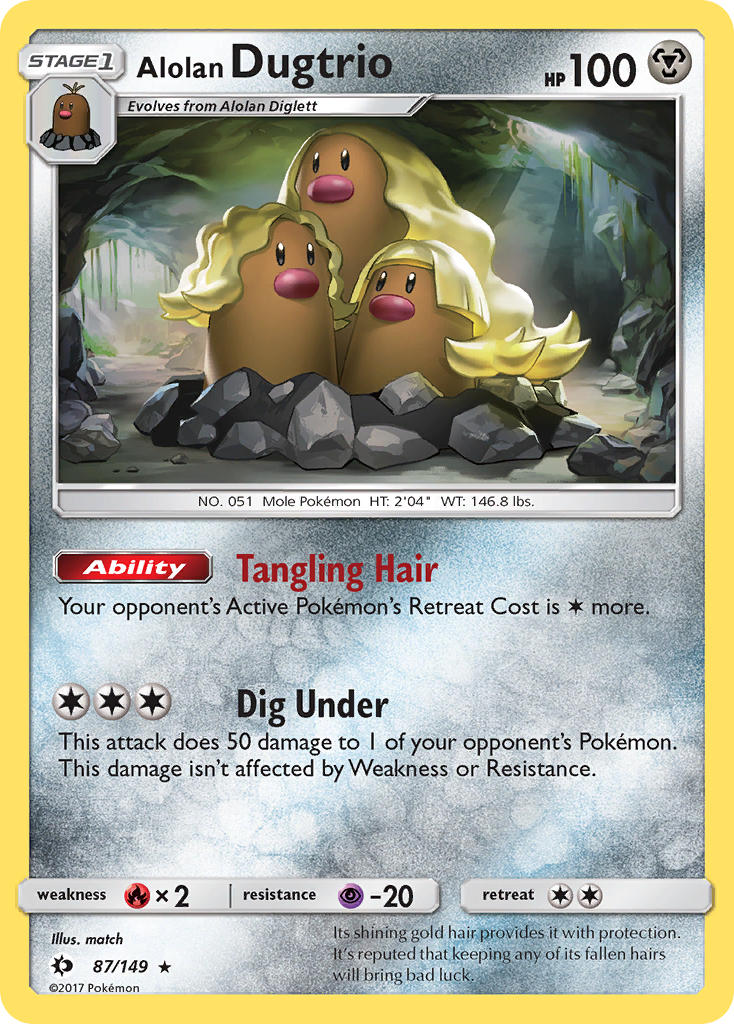 Alolan Dugtrio (87/149) [Sun & Moon: Base Set] | Good Games Adelaide SA