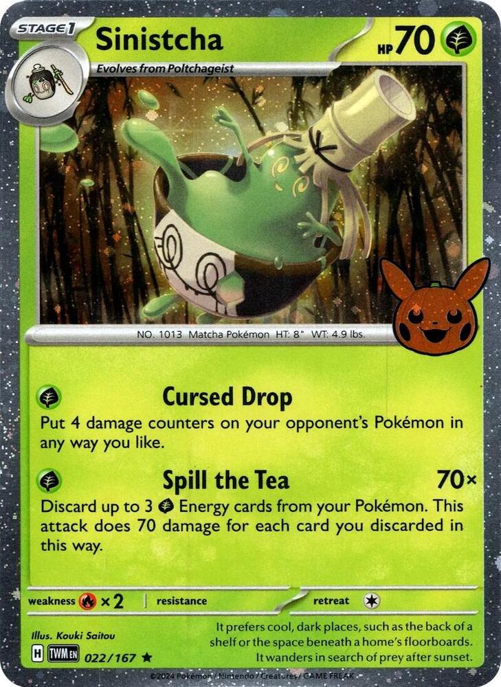 Sinistcha 022/167 (Trick or Trade BOOster Bundle 2024)  - Holofoil | Good Games Adelaide SA