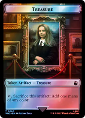 Warrior // Treasure (0060) Double-Sided Token (Surge Foil) [Doctor Who Tokens] | Good Games Adelaide SA