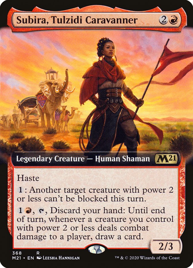 Subira, Tulzidi Caravanner (Extended Art) [Core Set 2021] | Good Games Adelaide SA