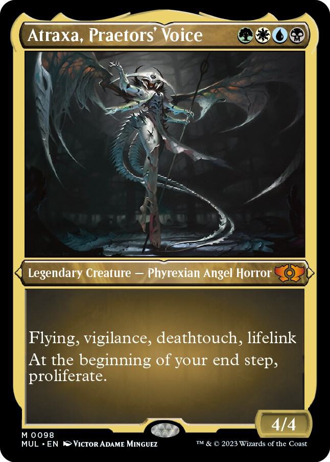 Atraxa, Praetors' Voice 98 (March of the Machine: Multiverse Legends)  - Etched Foil | Good Games Adelaide SA