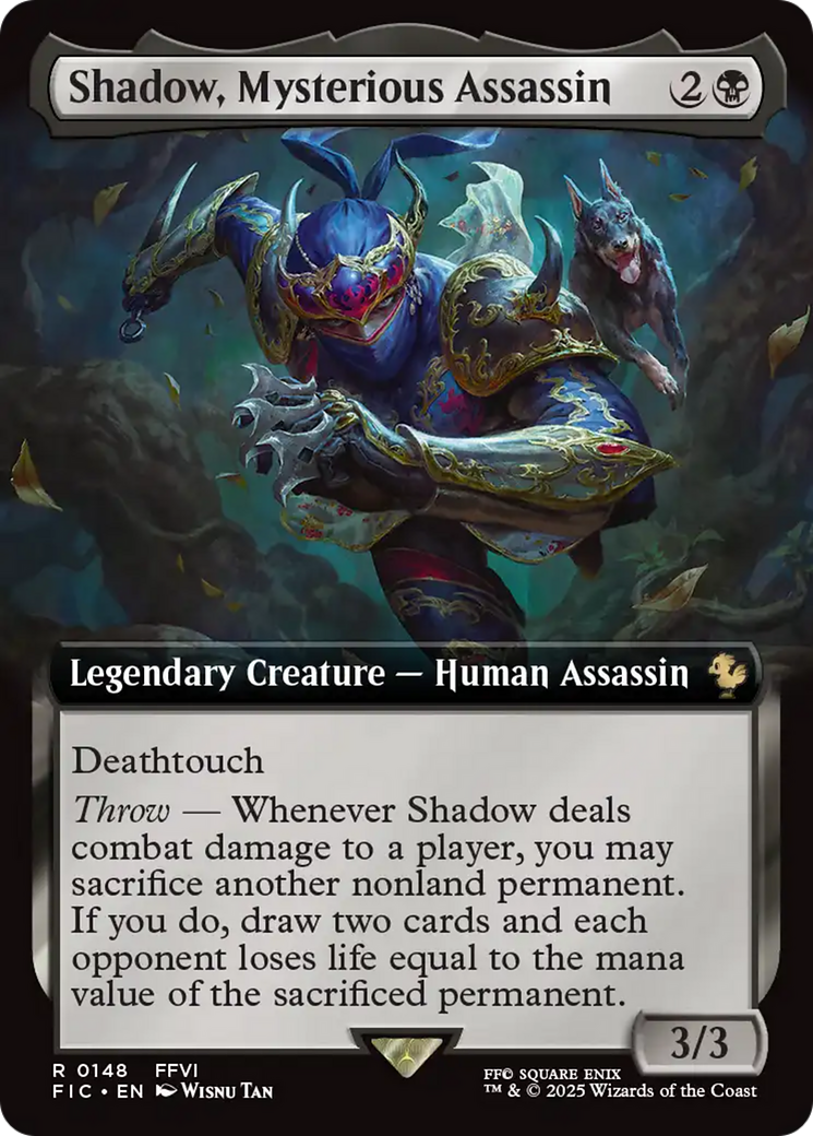 Shadow, Mysterious Assassin (Extended Art) [FINAL FANTASY Commander] | Good Games Adelaide SA