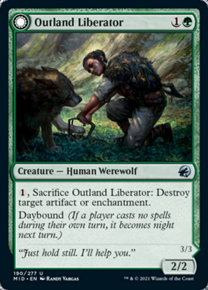 Outland Liberator // Frenzied Trapbreaker [Innistrad: Midnight Hunt] | Good Games Adelaide SA