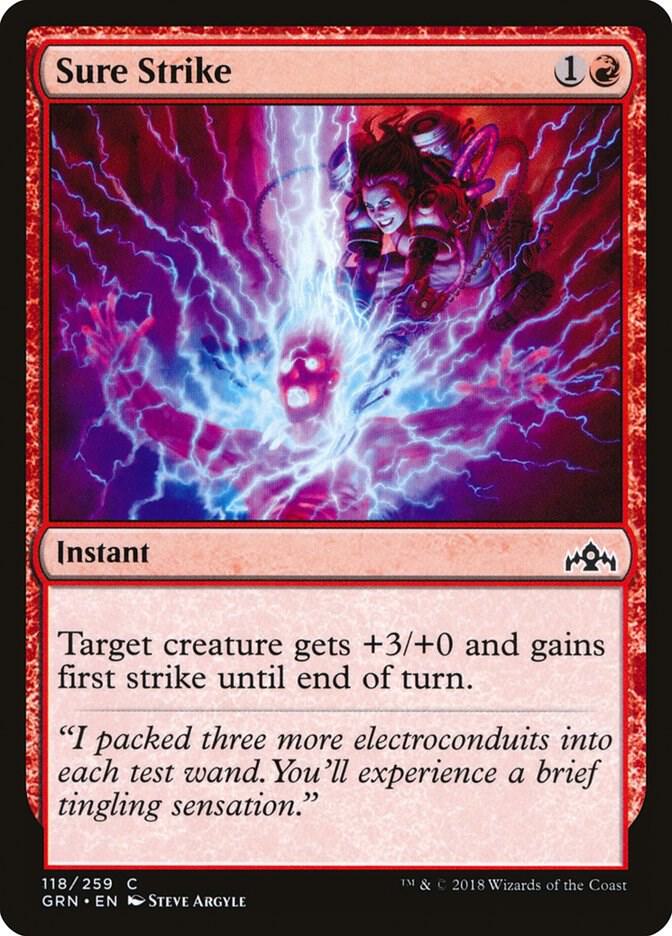 Sure Strike 118 (Guilds of Ravnica)  - Foil | Good Games Adelaide SA